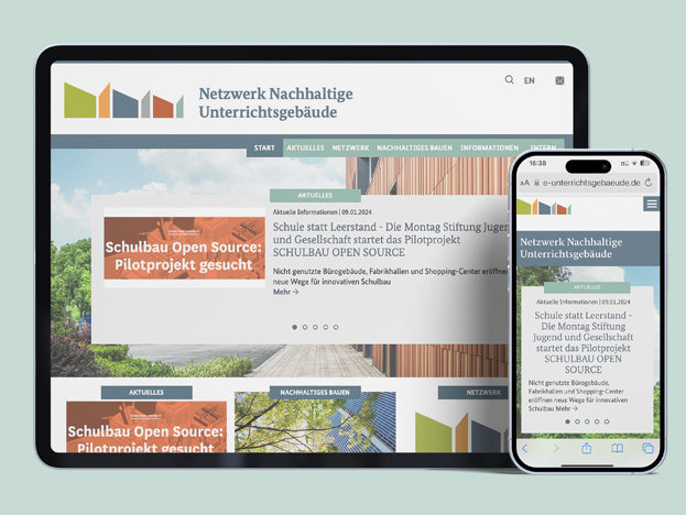 Neu: Informationsportal Netzwerk Nachhaltige Unterrichtsgebäude