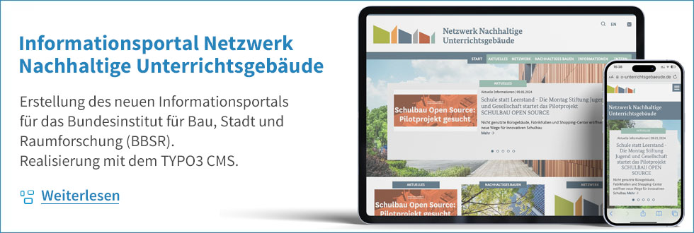 Website Neuerstellung - Netzwerk Nachhaltige Unterrichtsgebäude